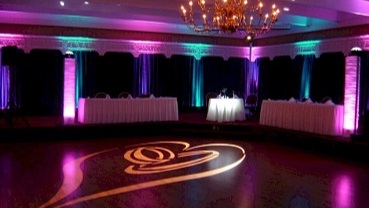 monogram and uplighting